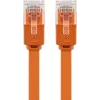 Cabo de rede plano Goobay CAT 6 U/UTP laranja 1,5 m