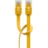 Cabo de rede Wentronic RJ-45 CAT6 2 m, ficha/ficha, U/UTP, amarelo (96414)