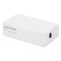Switch Fast Ethernet Manhattan 5 portas, plástico, garantia de três anos, caixa