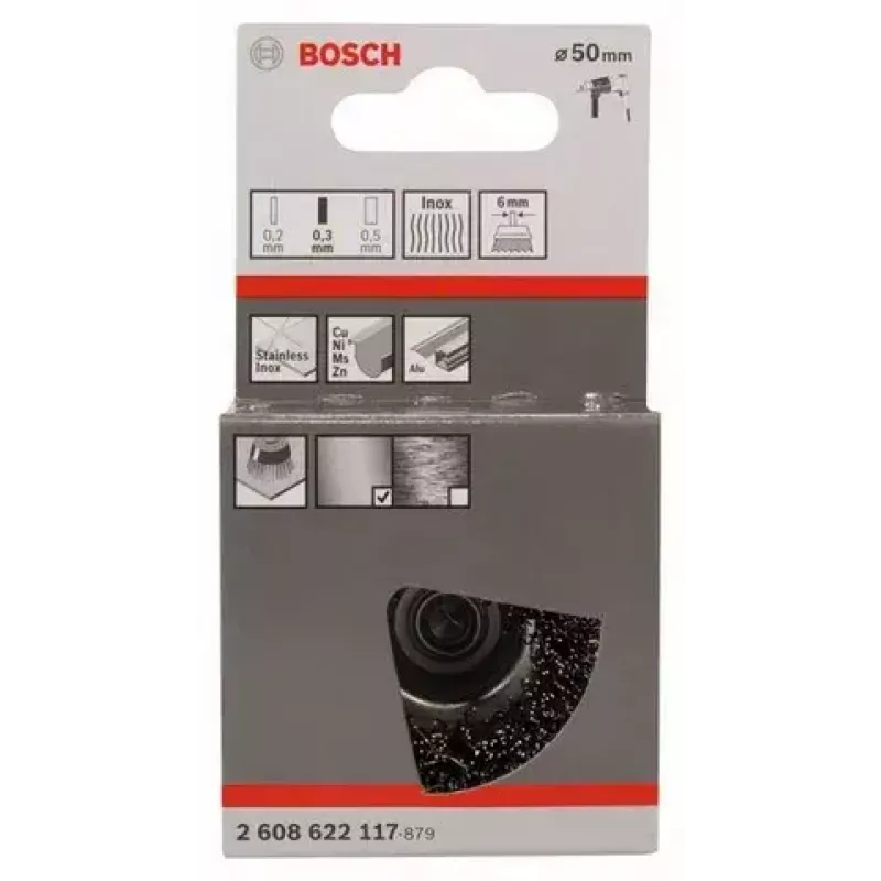 Escova de aço/escova de tacho Bosch 2 608 622 117 Escova de tacho 5 cm