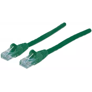 Cabo de rede patch Intellinet, Cat6, 20 m, verde, CCA, U/UTP, PVC, RJ45, contactos banhados a ouro, sem patilhas, moldado, garantia vitalícia