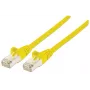 Intellinet 350532 cabo de ligação de rede, Cat6A, S/FTP, RJ45, 15 m, sem halogéneos, moldado, sem gancho, amarelo