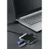 Leitor de cartões Hama 00054546 USB 3.2 Gen 1 (3.1 Gen 1) Type-A/Type-C preto, prateado