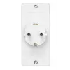 Adaptador de viagem Hama 00108844 tipo F universal branco