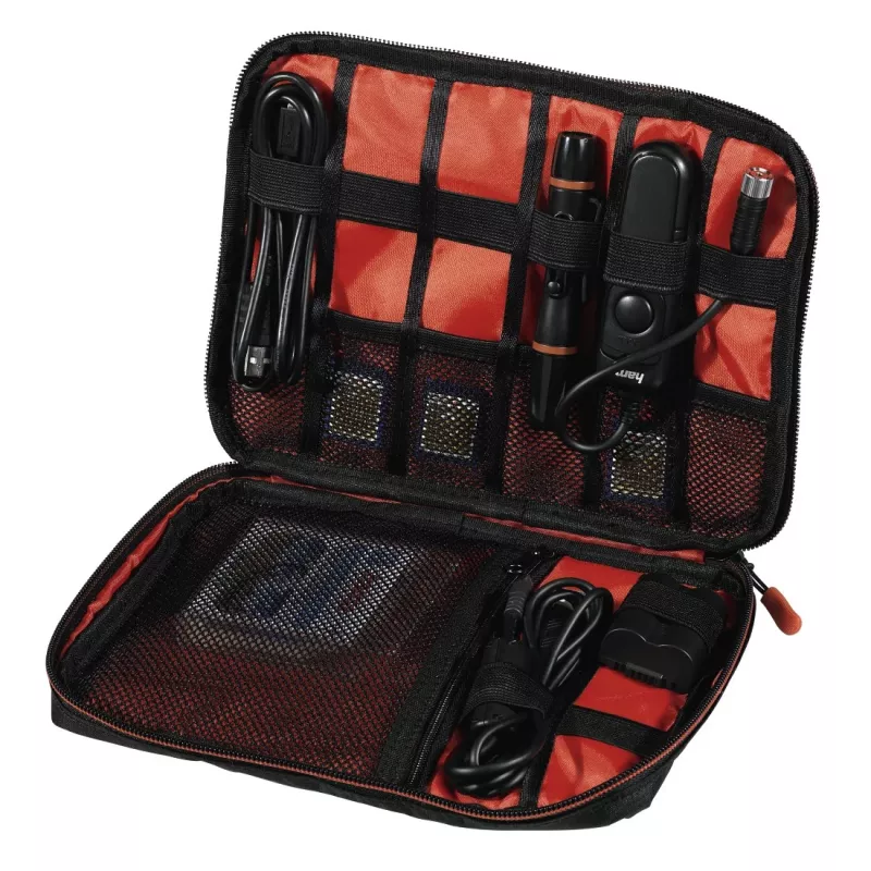 Hama Fancy Preto, Vermelho Polytex Bolsa para filtros de câmara