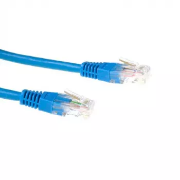Cabo patch ACT azul 3 metros LSZH U/UTP CAT6 com fichas RJ45