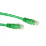 Cabo patch ACT verde 0,5 metros LSZH U/UTP CAT6 com fichas RJ45