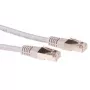 Cabo patch ACT cinzento 15 metros LSZH SFTP CAT6 com fichas RJ45