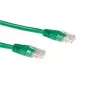 Cabo patch U/UTP CAT6 ACT verde 0,25 metros com fichas RJ45