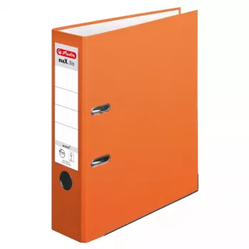 Ficheiro de argolas Herlitz maX.file A4 laranja