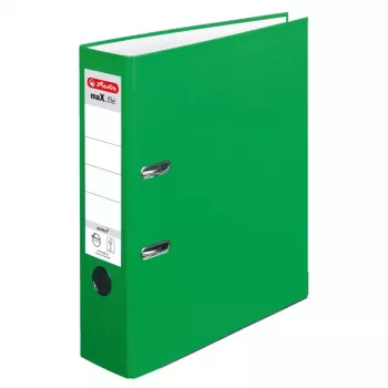 Ficheiro de argolas A4 Herlitz maX.file verde