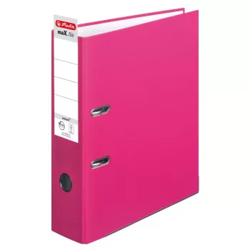 Ficheiro de argolas A4 Herlitz maX.file rosa