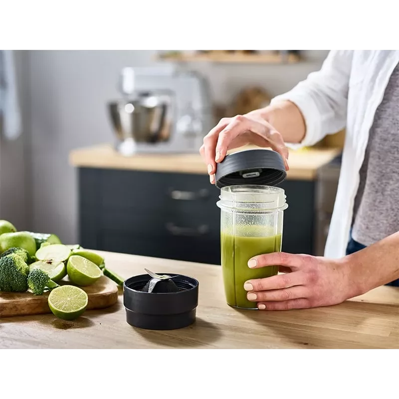 Kenwood KAH740PL Smoothie 2GO acessório de liquidificadora, 2 x 0,6 L, cinzento