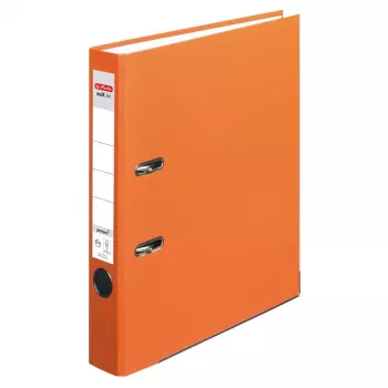 Ficheiro de argolas Herlitz maX.file A4 laranja polipropileno FSC