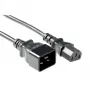 Cabo de alimentação ACT Powercord C13 - C20 preto 2 m