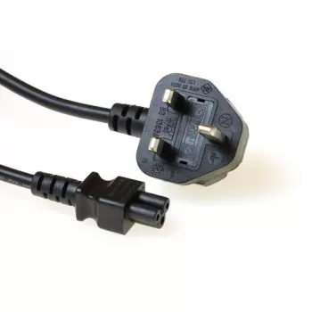 Cabo de alimentação ficha UK ACT Powercord C5 preto 1,8 m