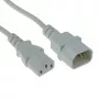 Cabo de alimentação ACT Powercord C13 - C14 branco 1,8 m