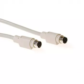 Cabo ACT AK5849 conector macho Mini-DIN 8 pinos para conector macho Mini-DIN 8 pinos 1,8 m