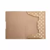 Dossier de arquivo convencional Herlitz Pure Glam cartão dourado A4