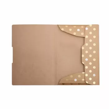 Dossier de arquivo convencional Herlitz Pure Glam cartão dourado A4