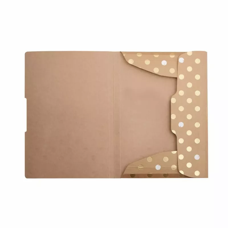 Dossier de arquivo convencional Herlitz Pure Glam cartão dourado A4