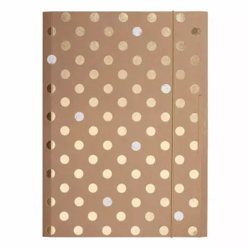 Dossier de arquivo convencional Herlitz Pure Glam cartão dourado A4