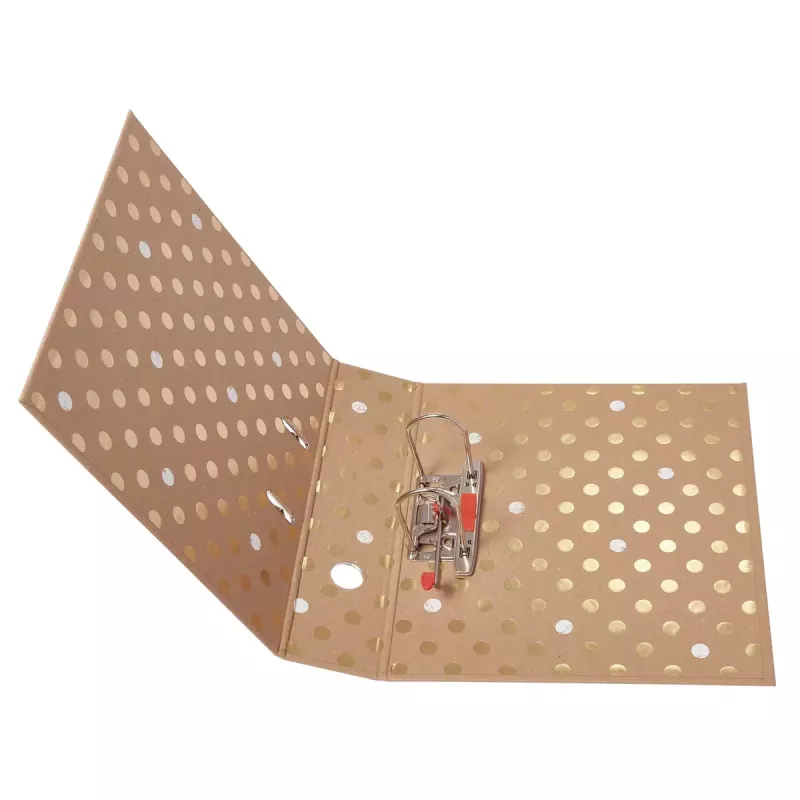 Dossier de argolas A4 Herlitz Pure Glam dourado prateado