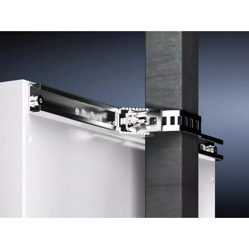 Grampo para rack Rittal AX 2584.100 – aço inoxidável, 1,88 kg, unid.