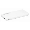 Manhattan powerbank, 10000 mAh, saída: 2x USB-A (2,1 A e 1 A), entrada: USB-C e Micro-USB (ambas 2 A), branco, um ano de garantia