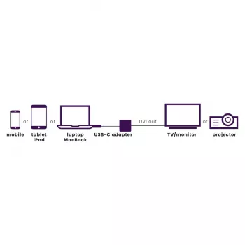 Marmitek Connect USB C to DVI - Adaptador USB-C para DVI