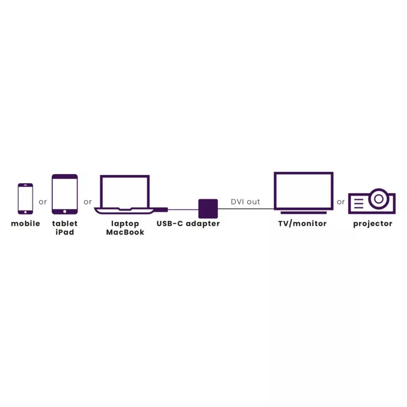 Marmitek Connect USB C to DVI - Adaptador USB-C para DVI