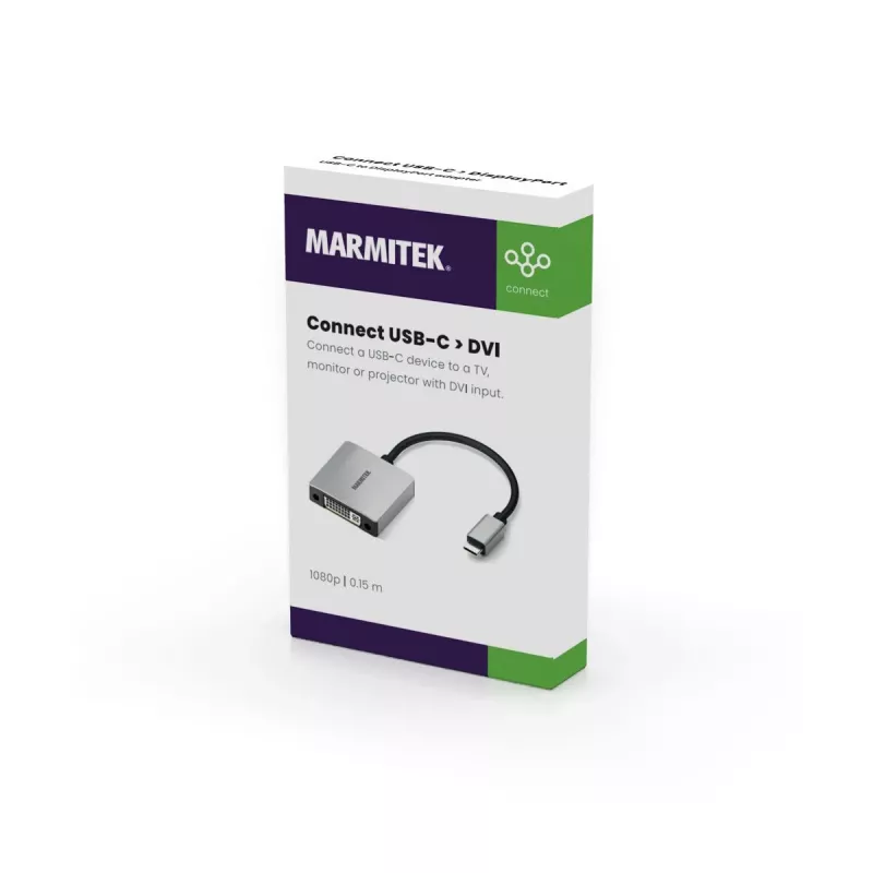 Marmitek Connect USB C to DVI - Adaptador USB-C para DVI