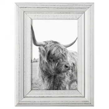 Moldura individual Hama Canuto branco vidro madeira