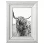Moldura individual Hama Canuto branco vidro madeira