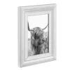Moldura individual Hama Canuto branco vidro madeira