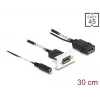 Módulo DeLOCK Easy 45 DisplayPort 4K 60 Hz com alimentação DC 2,1 x 5,5 mm
