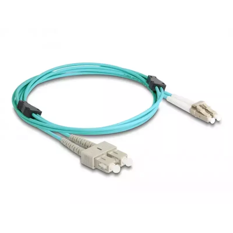 Cabo de fibra ótica DeLOCK LC duplex para SC duplex OM3 2 m