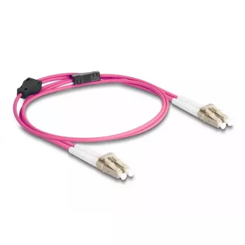 Cabo de fibra ótica DeLOCK LC duplex para LC duplex OM4 1 m