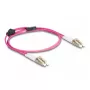 Cabo de fibra ótica DeLOCK LC duplex para LC duplex OM4 1 m