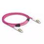 Cabo de fibra ótica DeLOCK LC duplex para LC duplex OM4 3 m