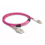 Cabo de fibra ótica DeLOCK LC duplex para SC duplex OM4 3 m