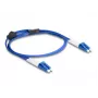 Cabo de fibra ótica DeLOCK LC duplex para LC duplex OS2 1 m