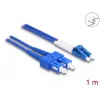 Cabo de fibra ótica DeLOCK LC duplex para SC duplex monomodo OS2 1 m