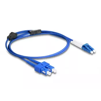 Cabo de fibra ótica DeLOCK LC duplex para SC duplex monomodo OS2 1 m