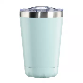 Copo térmico Hama To Go Round 00181586 - 0,27 L azul copo de aço inoxidável