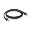 Cabo de patch ACT preto 0,5 metros S/FTP CAT7 PUR flex sem patilhas com fichas RJ45 (conforme CAT6A)