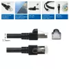 Cabo de patch ACT preto 1 metro S/FTP CAT7 PUR flex snagless com fichas RJ45 (compatível CAT6A)