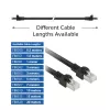 Cabo de patch ACT preto 10 metros S/FTP CAT7 PUR flex, proteção das patilhas, com fichas RJ45 (conforme CAT6A)