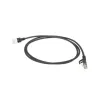 Cabo de patch ACT preto 10 metros LSZH U/FTP CAT6A Datacenter Slimline com fichas RJ45 sem patilhas