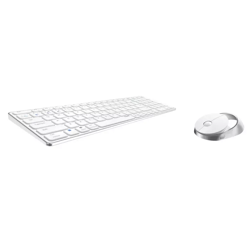 Rapoo 9750M teclado rato incluído sem fios Bluetooth QWERTZ alemão branco
